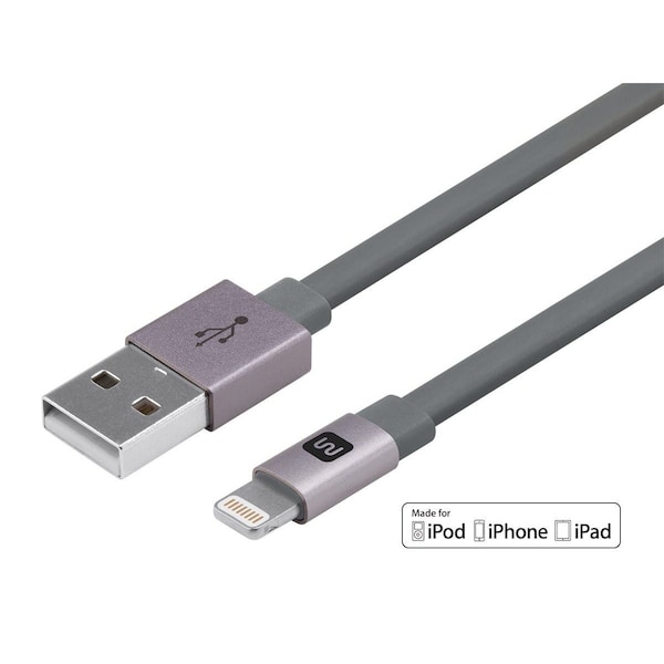 Cabernet Series Apple MFi Certified Flat Lightning To USB Charge & Syn